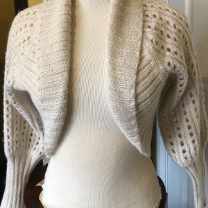 An Off-white French Connection bolero cardigan